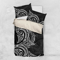 New Zealand Hammerhead Shark Bedding Set Maori Haehae Mangopare Black LT14 US Twin 172cm x 218cm Black - Polynesian Pride