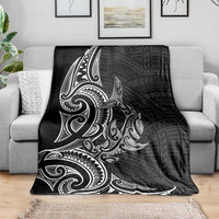 New Zealand Hammerhead Shark Blanket Maori Haehae Mangopare Black LT14 - Polynesian Pride