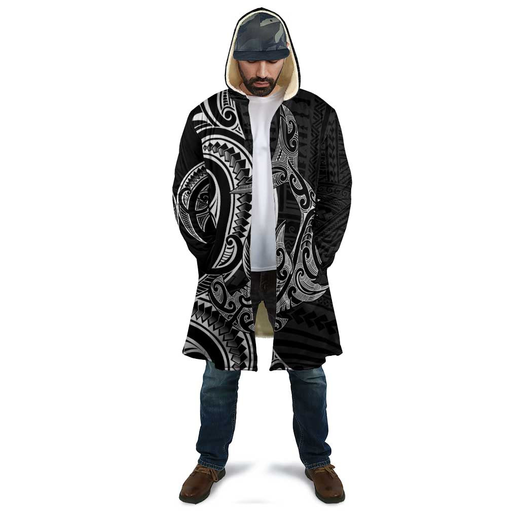 New Zealand Hammerhead Shark Cloak Maori Haehae Mangopare Black LT14 - Polynesian Pride