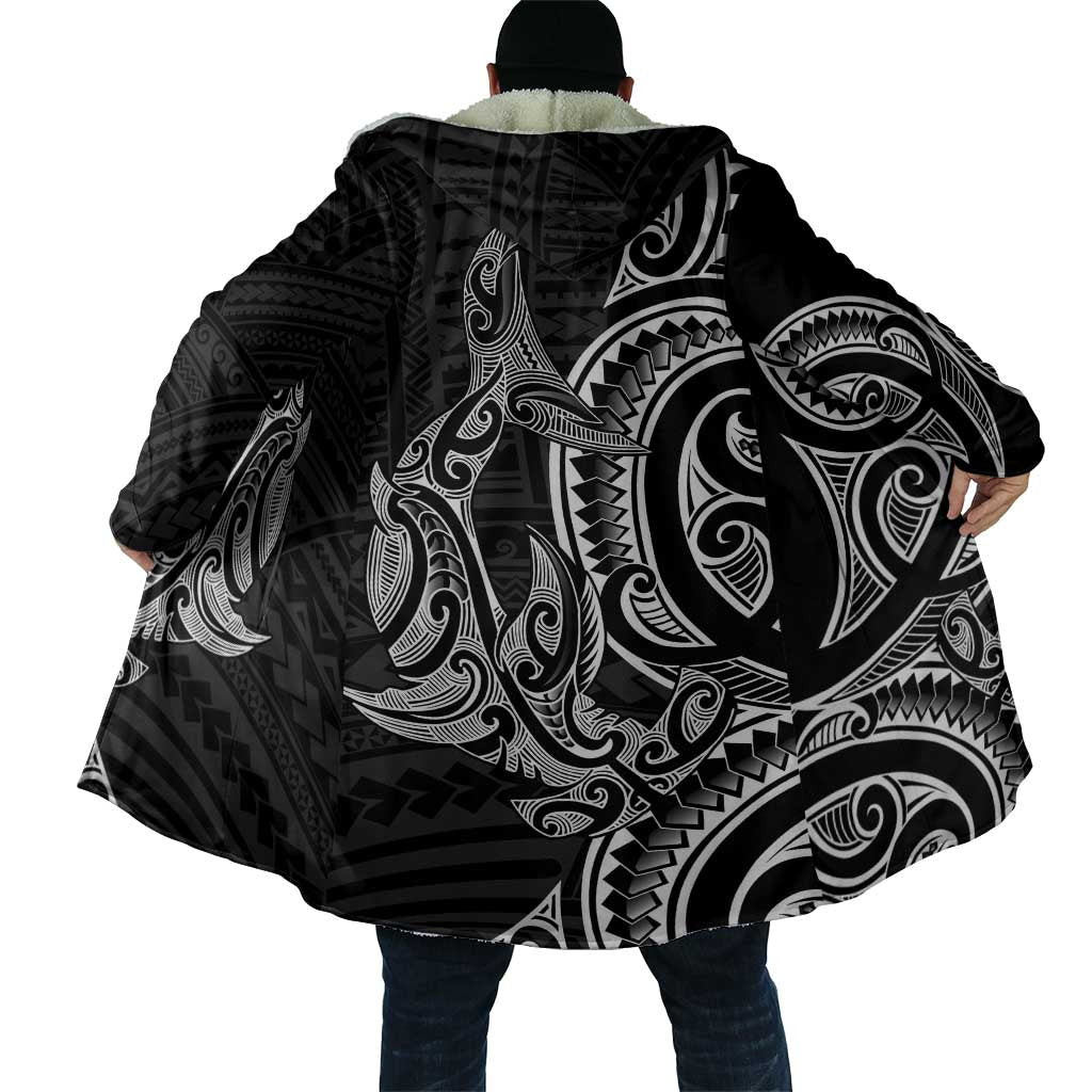 New Zealand Hammerhead Shark Cloak Maori Haehae Mangopare Black LT14 - Polynesian Pride