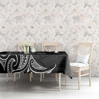 New Zealand Hammerhead Shark Tablecloth Maori Haehae Mangopare Black LT14 - Polynesian Pride