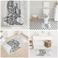New Zealand Hammerhead Shark Bathroom Set Maori Haehae Mangopare White LT14 - Polynesian Pride