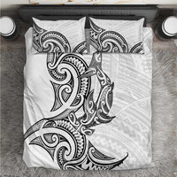 New Zealand Hammerhead Shark Bedding Set Maori Haehae Mangopare White LT14 White - Polynesian Pride