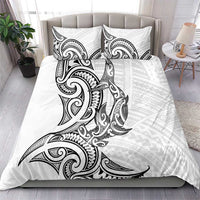New Zealand Hammerhead Shark Bedding Set Maori Haehae Mangopare White LT14 - Polynesian Pride