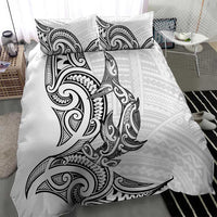 New Zealand Hammerhead Shark Bedding Set Maori Haehae Mangopare White LT14 - Polynesian Pride