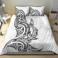 New Zealand Hammerhead Shark Bedding Set Maori Haehae Mangopare White LT14 - Polynesian Pride
