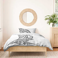New Zealand Hammerhead Shark Bedding Set Maori Haehae Mangopare White LT14 - Polynesian Pride