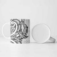 New Zealand Hammerhead Shark Ceramic Mug Maori Haehae Mangopare White LT14 - Polynesian Pride