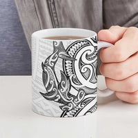 New Zealand Hammerhead Shark Ceramic Mug Maori Haehae Mangopare White LT14 - Polynesian Pride
