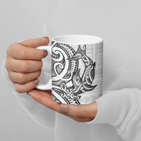 New Zealand Hammerhead Shark Ceramic Mug Maori Haehae Mangopare White LT14 - Polynesian Pride