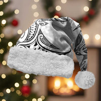 New Zealand Hammerhead Shark Christmas Santa Hat Maori Haehae Mangopare White LT14 With Fur White - Polynesian Pride