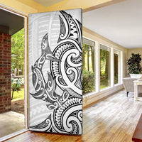 New Zealand Hammerhead Shark Door Cover Maori Haehae Mangopare White LT14 - Polynesian Pride