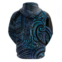 New Zealand Hammerhead Shark Hoodie Maori Haehae Mangopare Galaxy LT14 - Polynesian Pride