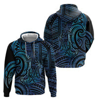 New Zealand Hammerhead Shark Hoodie Maori Haehae Mangopare Galaxy LT14 - Polynesian Pride