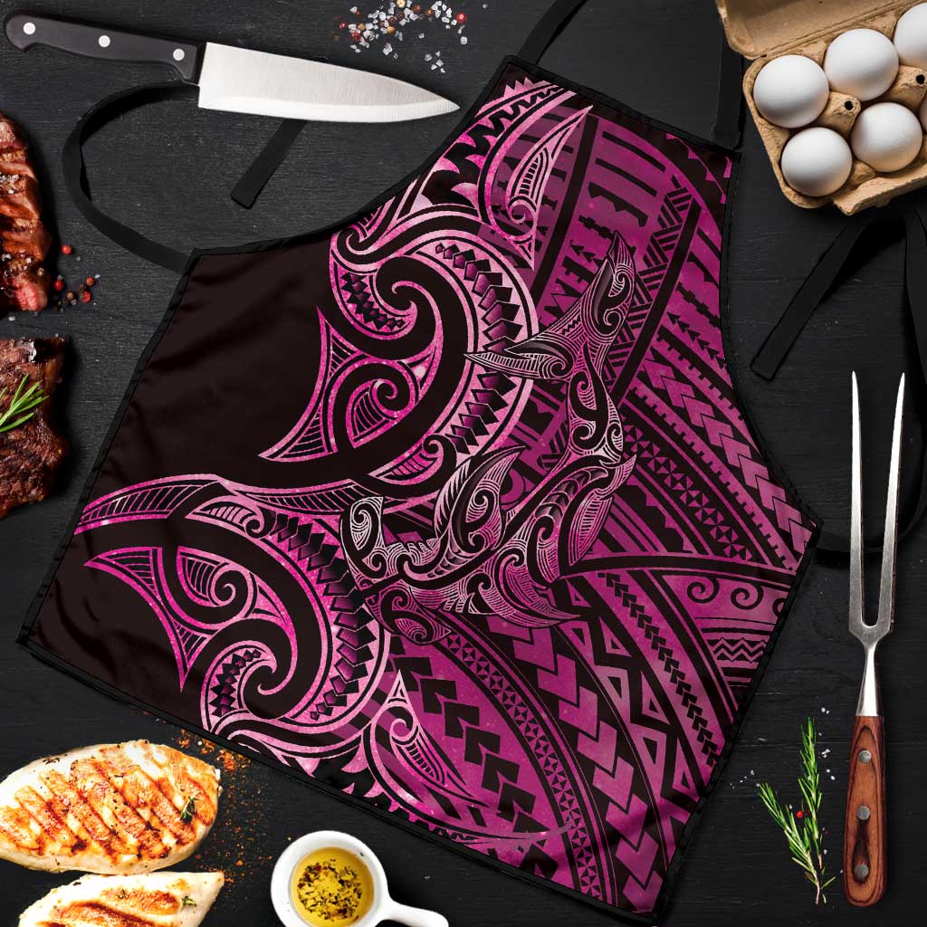 New Zealand Hammerhead Shark Apron Maori Haehae Mangopare Pink LT14 Pink - Polynesian Pride