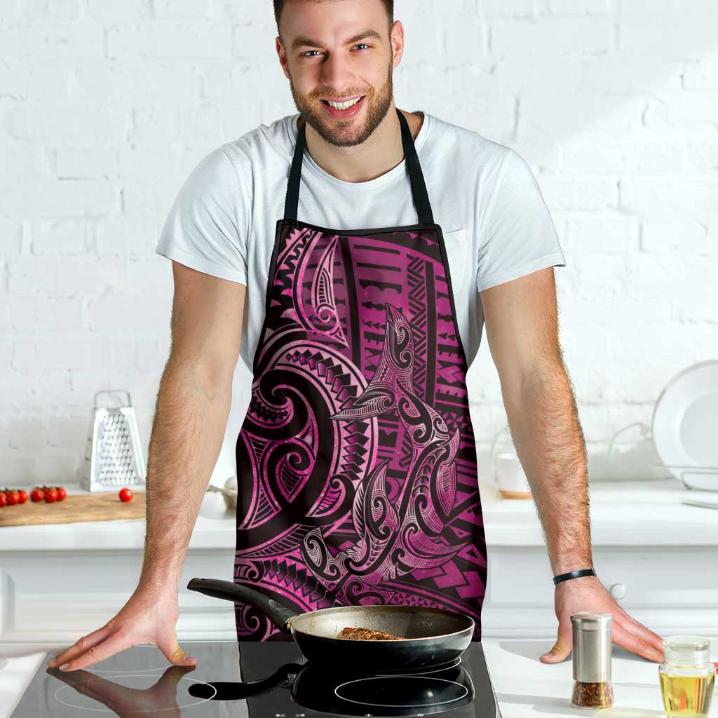 New Zealand Hammerhead Shark Apron Maori Haehae Mangopare Pink LT14 - Polynesian Pride