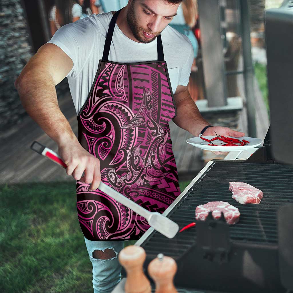 New Zealand Hammerhead Shark Apron Maori Haehae Mangopare Pink LT14 - Polynesian Pride