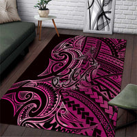 New Zealand Hammerhead Shark Area Rug Maori Haehae Mangopare Pink LT14 Pink - Polynesian Pride