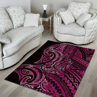 New Zealand Hammerhead Shark Area Rug Maori Haehae Mangopare Pink LT14 - Polynesian Pride