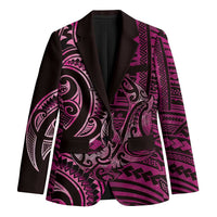 New Zealand Hammerhead Shark Blazer Maori Haehae Mangopare Pink LT14 Unisex Pink - Polynesian Pride