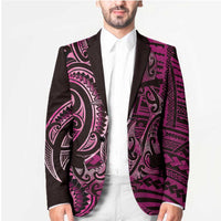 New Zealand Hammerhead Shark Blazer Maori Haehae Mangopare Pink LT14 - Polynesian Pride
