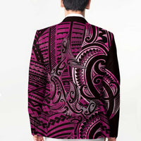 New Zealand Hammerhead Shark Blazer Maori Haehae Mangopare Pink LT14 - Polynesian Pride