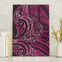 New Zealand Hammerhead Shark Canvas Wall Art Maori Haehae Mangopare Pink LT14 Without Frame Pink - Polynesian Pride