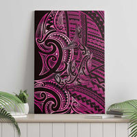 New Zealand Hammerhead Shark Canvas Wall Art Maori Haehae Mangopare Pink LT14 - Polynesian Pride