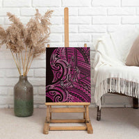 New Zealand Hammerhead Shark Canvas Wall Art Maori Haehae Mangopare Pink LT14 - Polynesian Pride