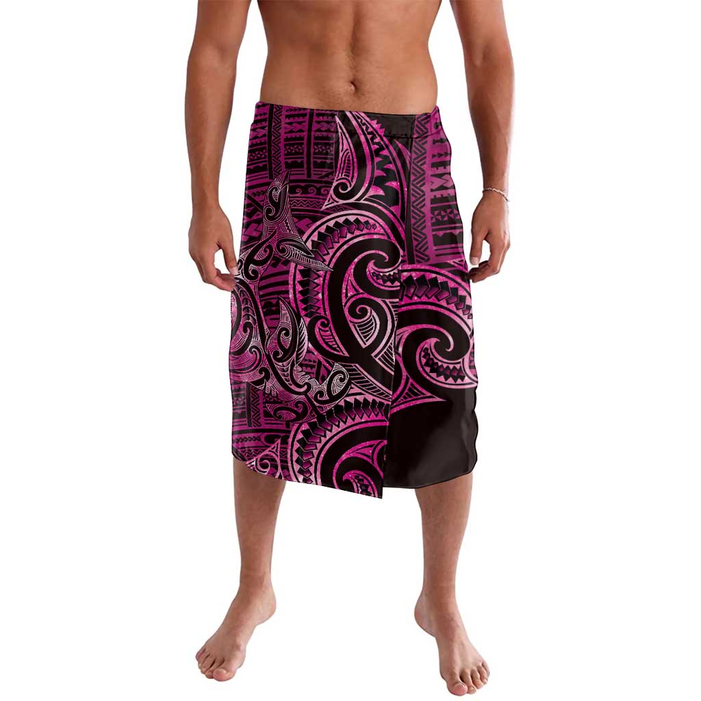 New Zealand Hammerhead Shark Lavalava Maori Haehae Mangopare Pink LT14 Pink - Polynesian Pride