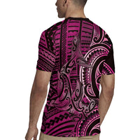 New Zealand Hammerhead Shark Rugby Jersey Maori Haehae Mangopare Pink LT14 - Polynesian Pride