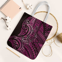 New Zealand Hammerhead Shark Tote Bag Maori Haehae Mangopare Pink LT14 White Strap One Size Pink - Polynesian Pride