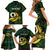 Personalised Solomon Islands Western Province Day Family Matching Short Sleeve Bodycon Dress and Hawaiian Shirt Sea Turtle Mix Polynesian Hibiscus Pattern LT14 - Polynesian Pride