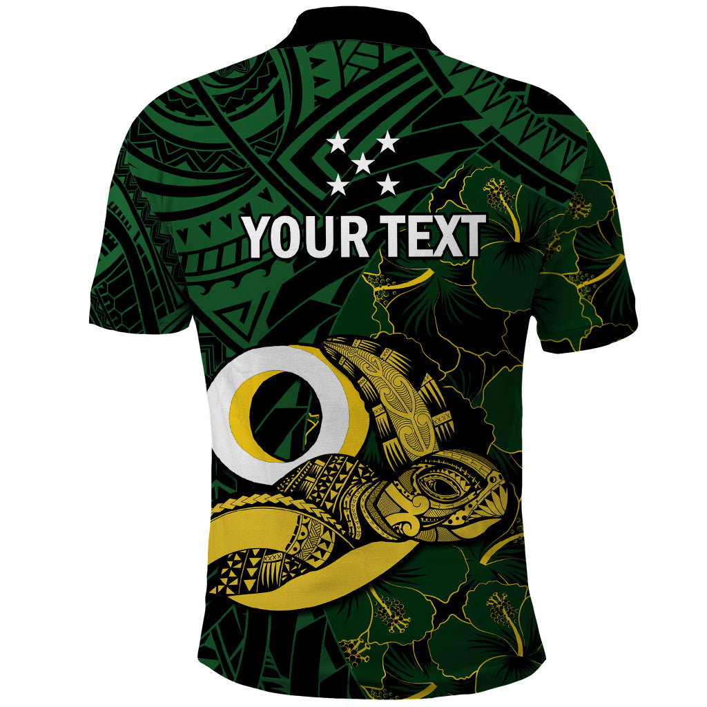 Personalised Solomon Islands Western Province Day Polo Shirt Sea Turtle Mix Polynesian Hibiscus Pattern LT14 - Polynesian Pride