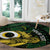 Personalised Solomon Islands Western Province Day Round Carpet Sea Turtle Mix Polynesian Hibiscus Pattern LT14 - Polynesian Pride