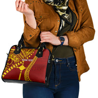 Personalised Fiji Rotuma Shoulder Handbag Fijian Tapa Pattern LT14 - Polynesian Pride