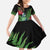 New Zealand Tui Bird Christmas Family Matching Long Sleeve Bodycon Dress and Hawaiian Shirt Maori Fern Mix Pohotukawa