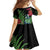 New Zealand Tui Bird Christmas Family Matching Long Sleeve Bodycon Dress and Hawaiian Shirt Maori Fern Mix Pohotukawa