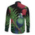 New Zealand Tui Bird Christmas Family Matching Long Sleeve Bodycon Dress and Hawaiian Shirt Maori Fern Mix Pohotukawa