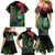 New Zealand Tui Bird Christmas Family Matching Mermaid Dress and Hawaiian Shirt Maori Fern Mix Pohotukawa