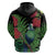 New Zealand Tui Bird Christmas Hoodie Maori Fern Mix Pohotukawa