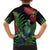 New Zealand Tui Bird Christmas Kid Hawaiian Shirt Maori Fern Mix Pohotukawa