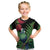 New Zealand Tui Bird Christmas Kid T Shirt Maori Fern Mix Pohotukawa