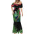 New Zealand Tui Bird Christmas Mermaid Dress Maori Fern Mix Pohotukawa