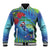 New Zealand Takahe Christmas Baseball Jacket Maori Fern Mix Pohotukawa