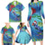 New Zealand Takahe Christmas Family Matching Long Sleeve Bodycon Dress and Hawaiian Shirt Maori Fern Mix Pohotukawa