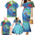 New Zealand Takahe Christmas Family Matching Mermaid Dress and Hawaiian Shirt Maori Fern Mix Pohotukawa