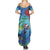 New Zealand Takahe Christmas Family Matching Summer Maxi Dress and Hawaiian Shirt Maori Fern Mix Pohotukawa