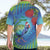 New Zealand Takahe Christmas Hawaiian Shirt Maori Fern Mix Pohotukawa