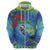 New Zealand Takahe Christmas Hoodie Maori Fern Mix Pohotukawa